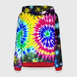 Женская толстовка Colorful floral composition - tie-dye