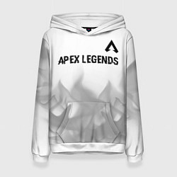 Толстовка-худи женская Apex Legends glitch на светлом фоне посередине, цвет: 3D-белый
