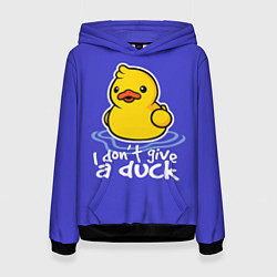 Толстовка-худи женская I do not Give a Duck, цвет: 3D-черный