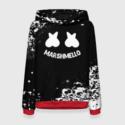 Толстовка-худи женская Marshmello splash, цвет: 3D-красный