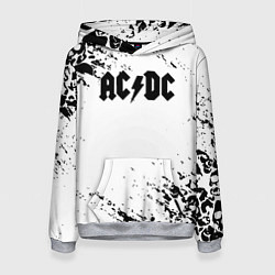 Женская толстовка ACDC rock collection краски черепа