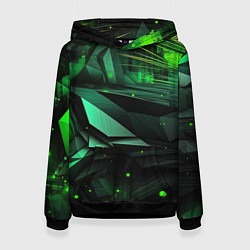 Женская толстовка Мир абстрактной зелени