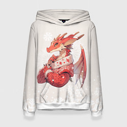 Женская толстовка Красный дракон в свитере