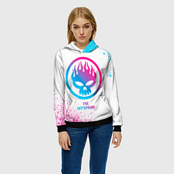 Толстовка-худи женская The Offspring neon gradient style, цвет: 3D-черный — фото 2