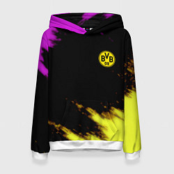 Толстовка-худи женская Borussia Dortmund sport, цвет: 3D-белый