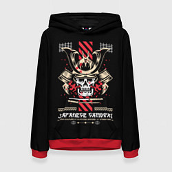 Толстовка-худи женская Japanese samurai streetwear, цвет: 3D-красный