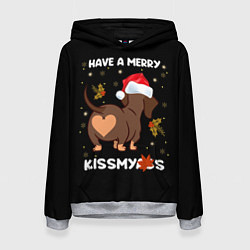 Толстовка-худи женская Have a merry kissmyass, цвет: 3D-меланж