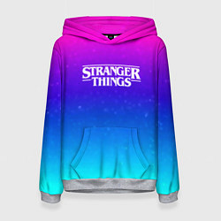 Женская толстовка Stranger Things gradient colors