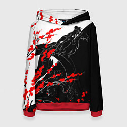 Толстовка-худи женская Tokyo Dragon, цвет: 3D-красный