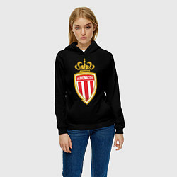 Толстовка-худи женская Monaco fc, цвет: 3D-черный — фото 2