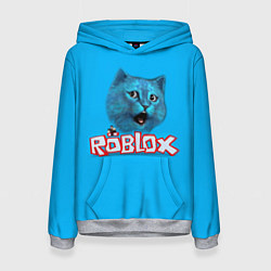 Женская толстовка Roblox синий кот