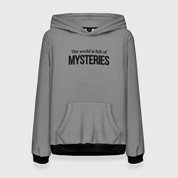 Толстовка-худи женская Этот мир полон загадок, цвет: 3D-черный