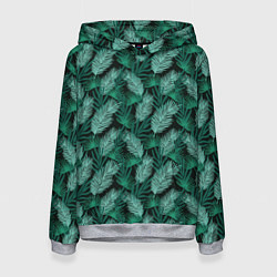 Женская толстовка Паттерн тропические листья