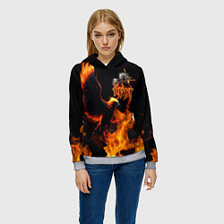 Толстовка-худи женская Феникс ария, цвет: 3D-меланж — фото 2