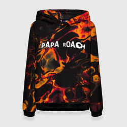 Женская толстовка Papa Roach red lava