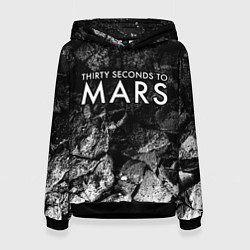 Женская толстовка Thirty Seconds to Mars black graphite