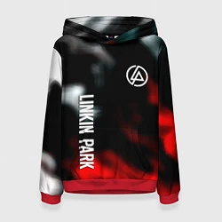 Толстовка-худи женская Linkin park flame, цвет: 3D-красный