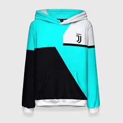 Толстовка-худи женская Juventus sport geometry fc, цвет: 3D-белый