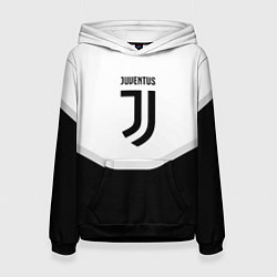 Толстовка-худи женская Juventus black geometry sport, цвет: 3D-черный