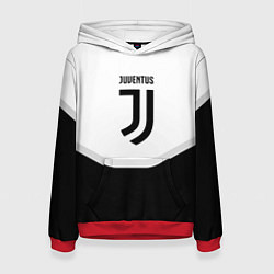 Толстовка-худи женская Juventus black geometry sport, цвет: 3D-красный