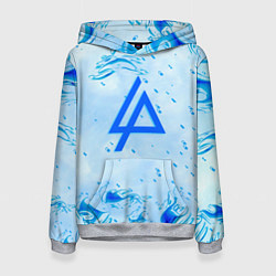 Толстовка-худи женская Linkin park холодный огонь бренд, цвет: 3D-меланж