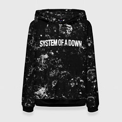 Толстовка-худи женская System of a Down black ice, цвет: 3D-черный