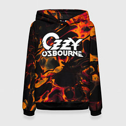 Женская толстовка Ozzy Osbourne red lava