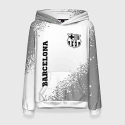 Толстовка-худи женская Barcelona sport на светлом фоне вертикально, цвет: 3D-белый