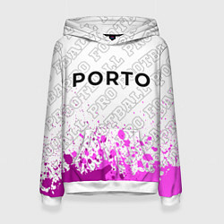 Толстовка-худи женская Porto pro football посередине, цвет: 3D-белый