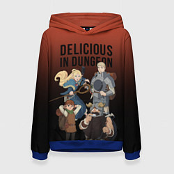 Толстовка-худи женская Delicious in Dungeon, цвет: 3D-синий