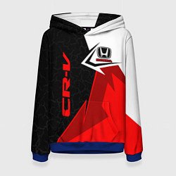 Толстовка-худи женская Honda CR-V - sport uniform, цвет: 3D-синий