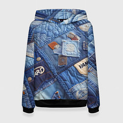 Женская толстовка Vanguard jeans patchwork - ai art