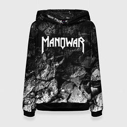 Толстовка-худи женская Manowar black graphite, цвет: 3D-черный