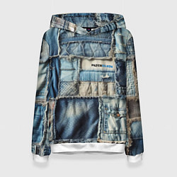 Женская толстовка Patchwork denim - vogue