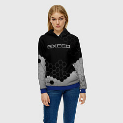 Толстовка-худи женская Exceed, цвет: 3D-синий — фото 2