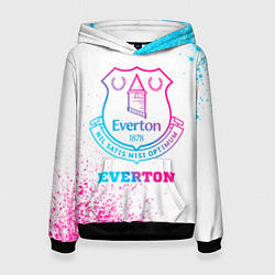 Женская толстовка Everton neon gradient style