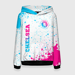 Женская толстовка Chelsea neon gradient style вертикально