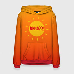 Женская толстовка Orange sunshine reggae