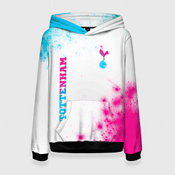 Женская толстовка Tottenham neon gradient style вертикально