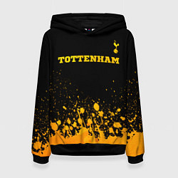 Женская толстовка Tottenham - gold gradient посередине