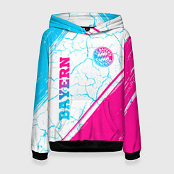 Женская толстовка Bayern neon gradient style вертикально