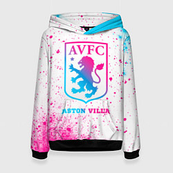 Женская толстовка Aston Villa neon gradient style