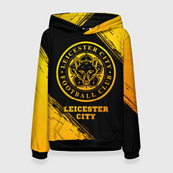 Женская толстовка Leicester City - gold gradient