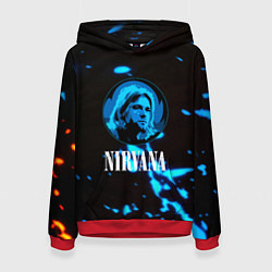 Женская толстовка Nirvana рок бенд краски