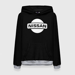 Женская толстовка Nissan logo white