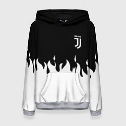 Толстовка-худи женская Juventus fire, цвет: 3D-меланж