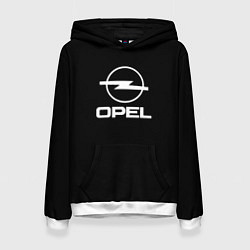 Женская толстовка Opel logo white