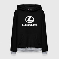 Женская толстовка Lexus white logo