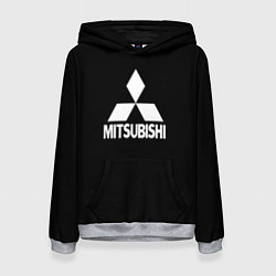 Женская толстовка Mitsubishi logo white