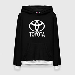 Женская толстовка Toyota white logo